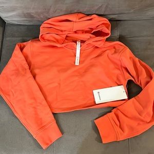Brand new lululemon coral crop sweater